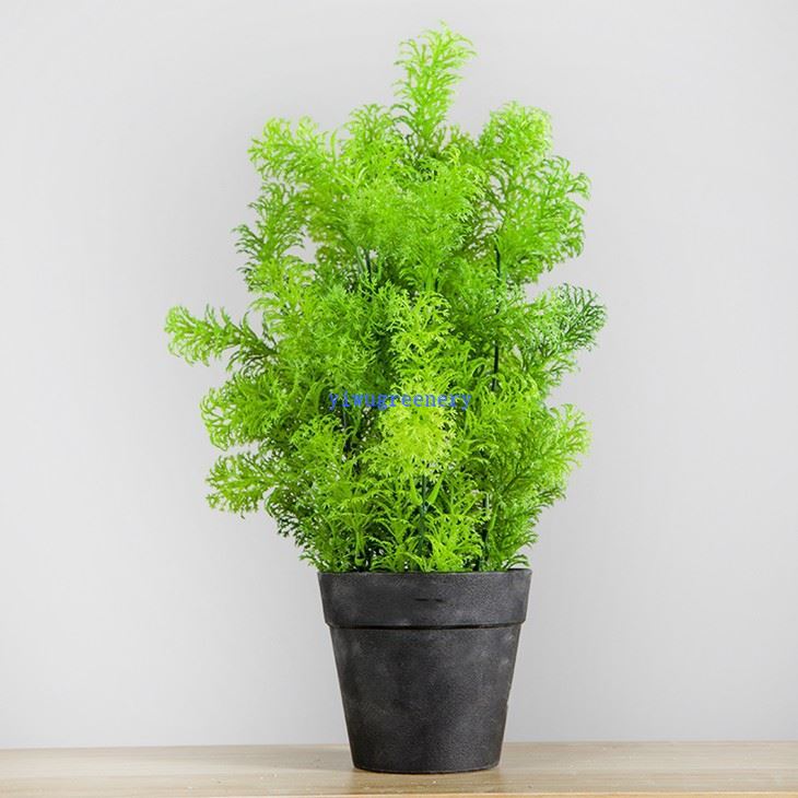 artificial Antirrhinum grass in mini pot